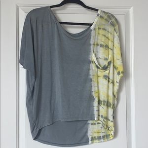 Michael Stars short sleeve tie-dye T-shirt blouse